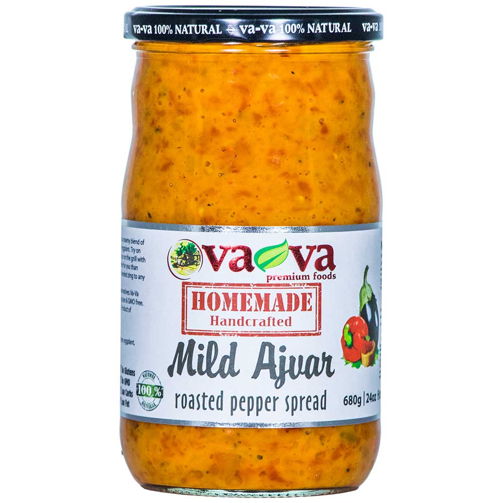 VA-VA Home Made Ajvar Mild Roasted Pepper Spread 680g/24oz