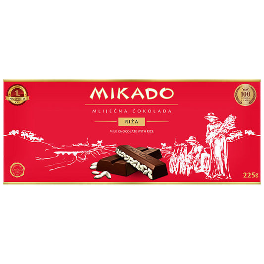 ZVECEVO Mikado Rice Chocolate 225g