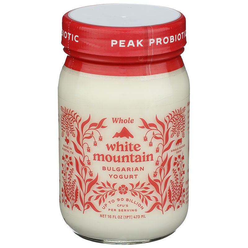 WHITE MOUNTAIN Yogurt BG Whole Milk Glass Jar 16 oz