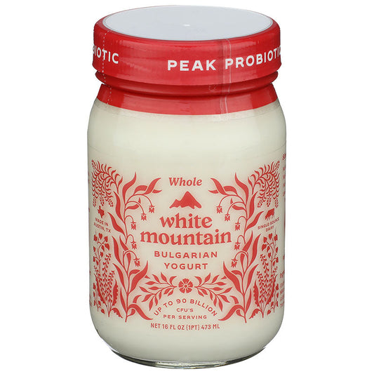 WHITE MOUNTAIN Yogurt BG Whole Milk Glass Jar 16 oz