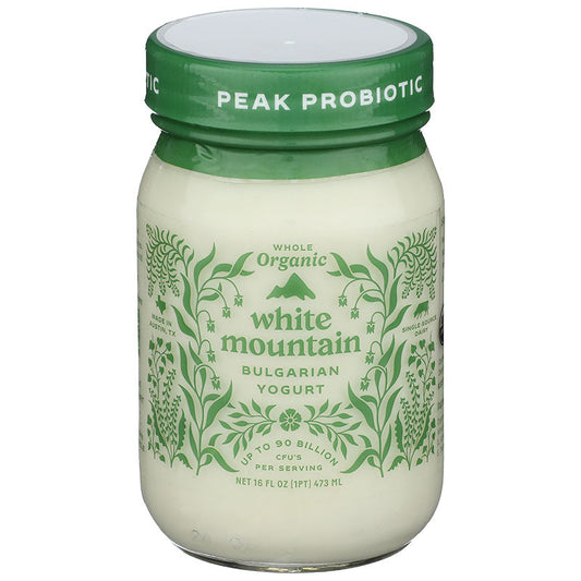 WHITE MOUNTAIN Yogurt BG Whole Milk Glass ORG 16 oz